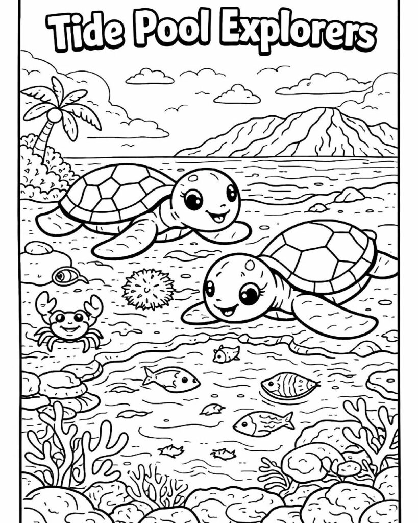 thumbnail of tide-pool-explorers-coloring-page
