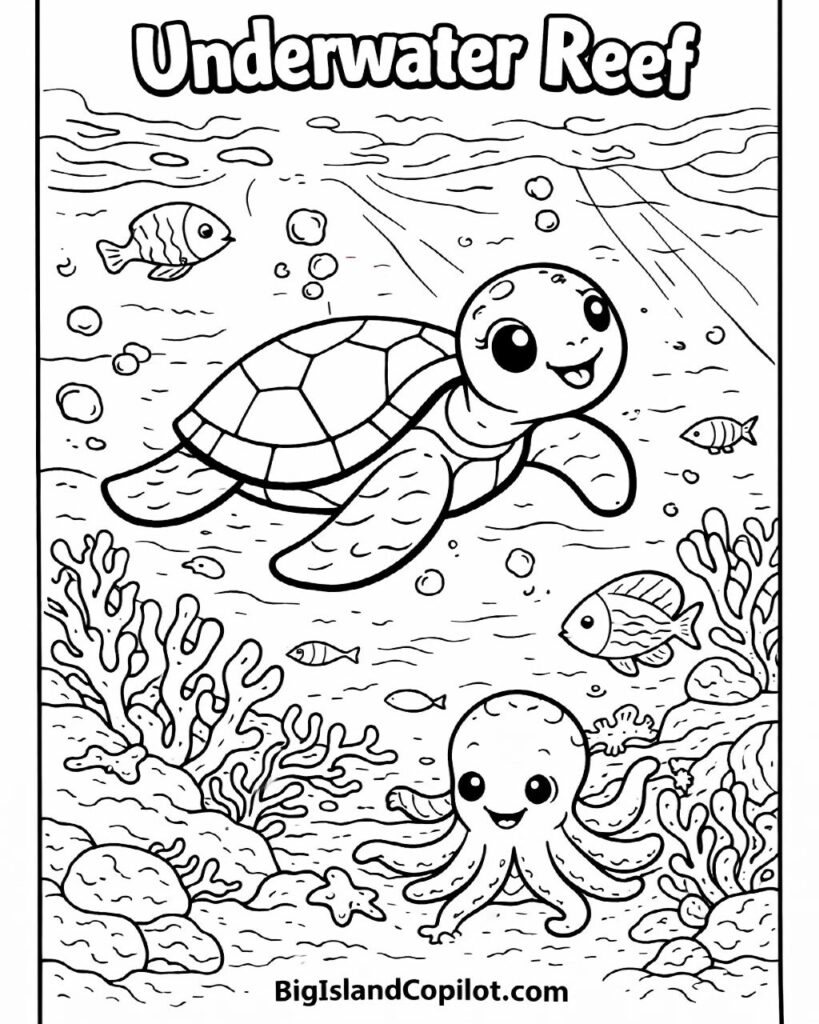 thumbnail of underwater-reef-hawaii-coloring-page